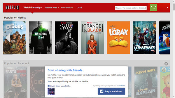 Selección de películas de Netflix fuera de los EE.UU. con Getflix